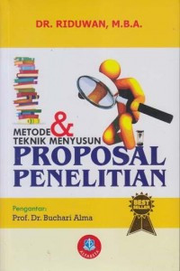 Image of METODE & TEKNIK MENYUSUN PROPOSAL PENELITIAN