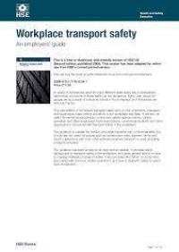 Image of Workplace transport safety E-BOOK